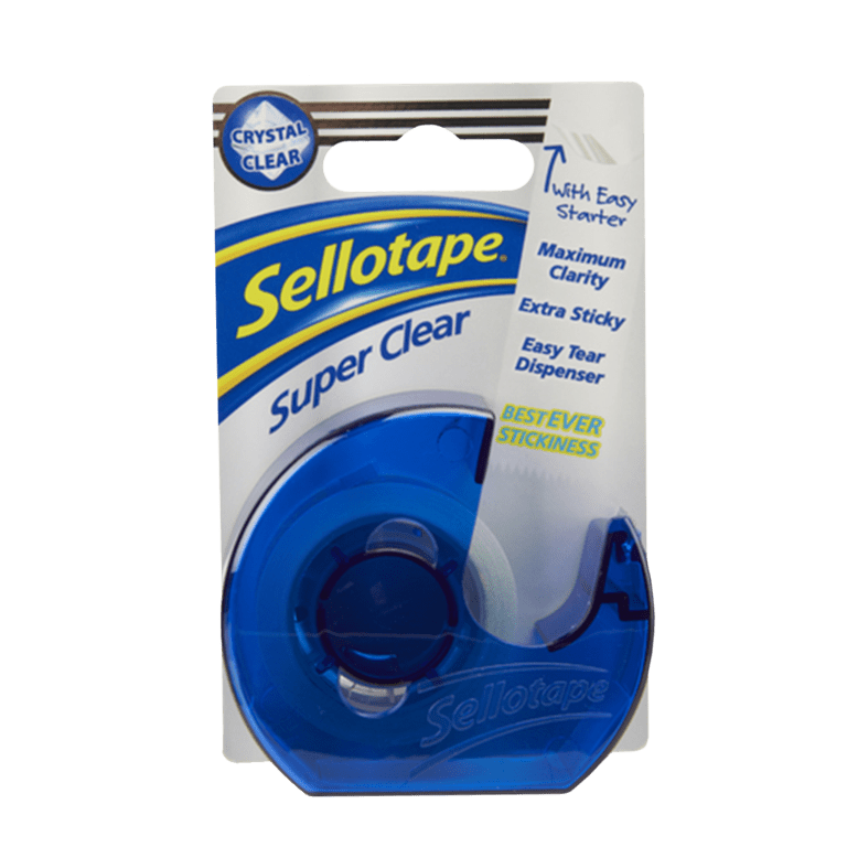 Sellotape Super Clear Dispenser - 18mm x 15m