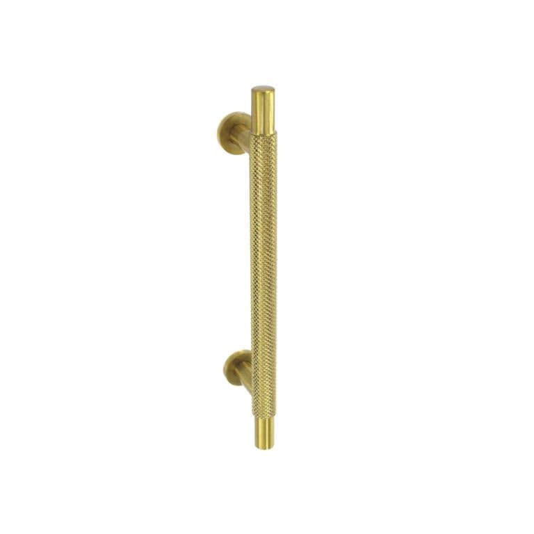 Smiths Architectural Cross Knurled Handle 128mm - Satin Brass