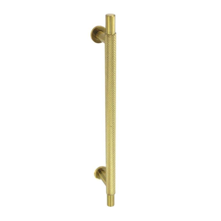 Smiths Architectural Cross Knurled Handle 192mm - Satin Brass