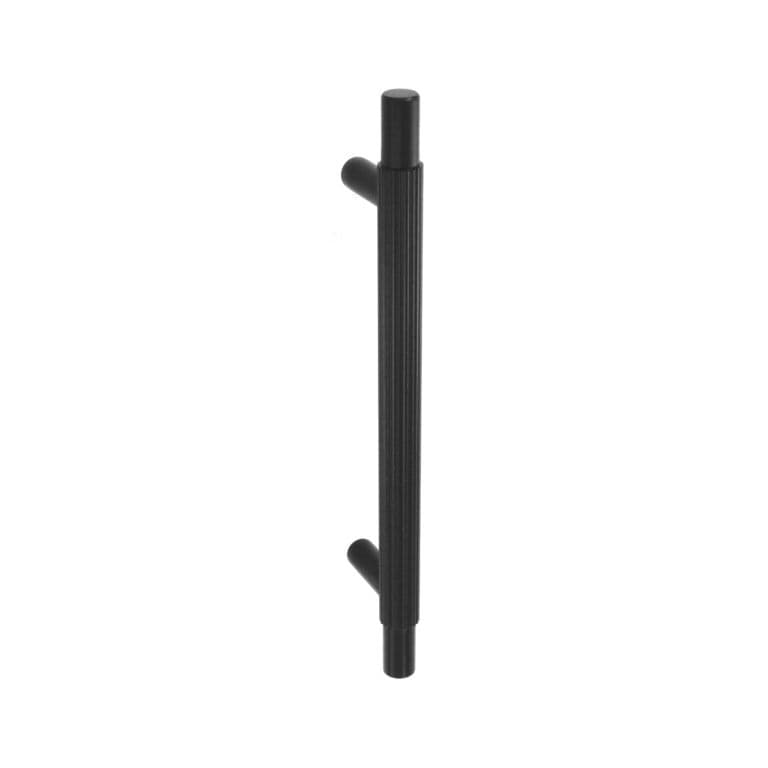 Smiths Architectural Linear Knurled Handle 128mm - Matt Black