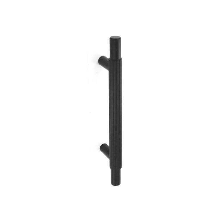 Smiths Architectural Linear Knurled Handle 96mm - Matt Black