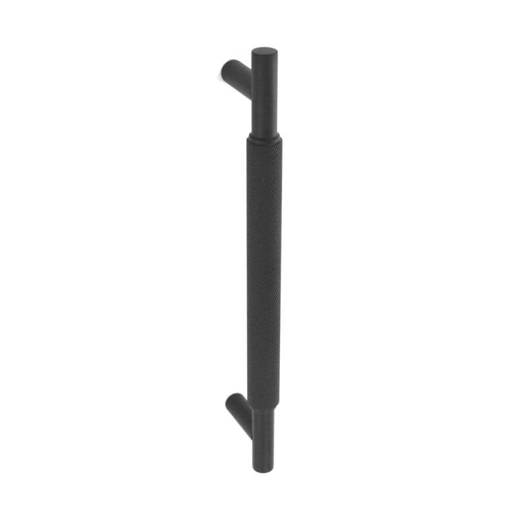 Smiths Architectural Solid Brass Knurled Handle 160mm - Matt Black