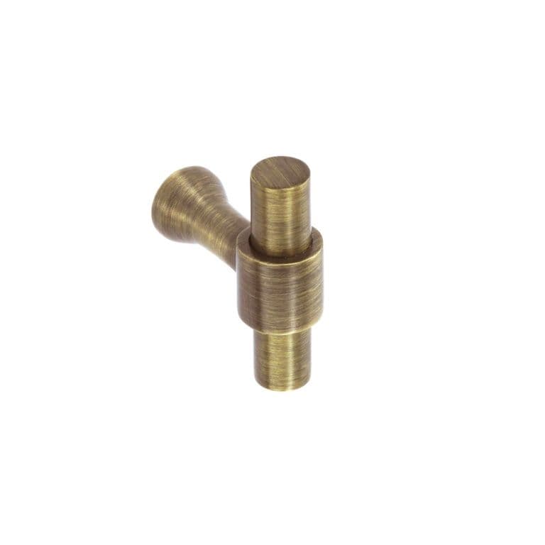 Smiths Architectural Solid Brass Shoulder T Pull 45mm - Antique Brass