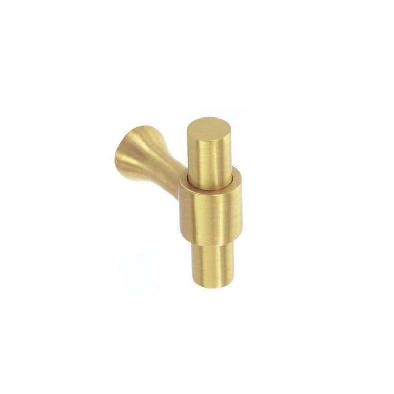 Smiths Architectural Solid Brass Shoulder T Pull 45mm - Satin Brass