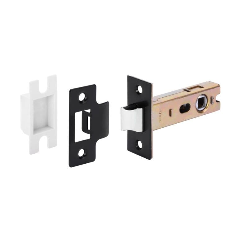 Smiths Architectural Tubular Bolt-Thru Latch - 76mm Matt Black