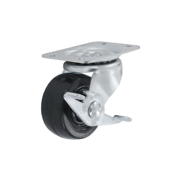 Smiths Ironmongery Swivel Castor Wheel With Brake - 50mm
