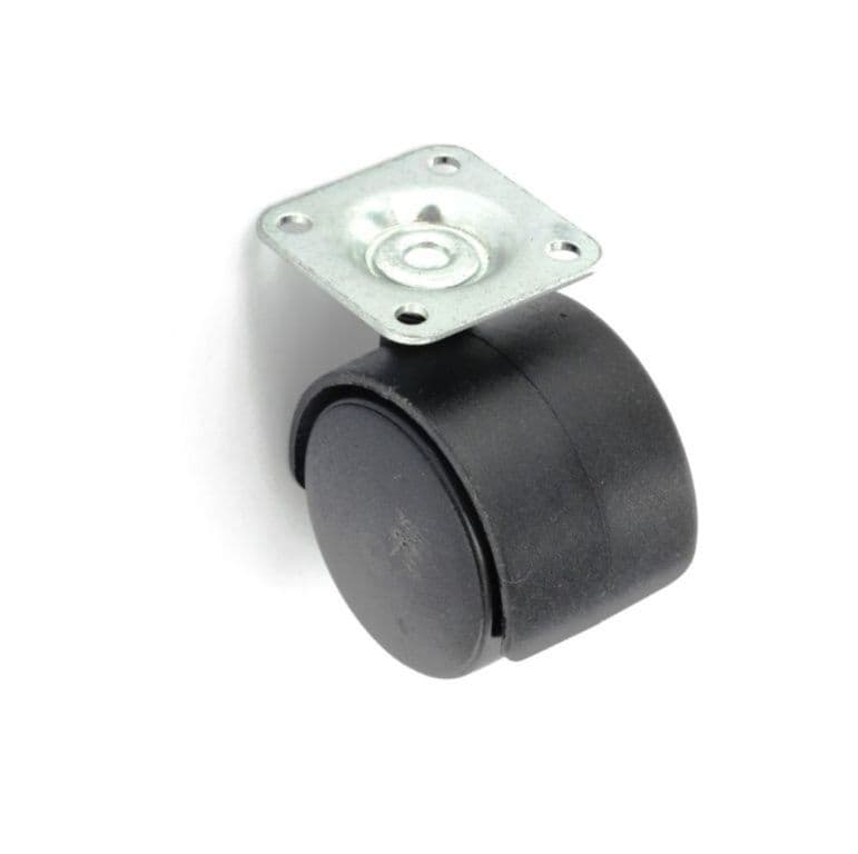 Smiths Ironmongery Twin Wheel Castor Plate Fix - 40mm