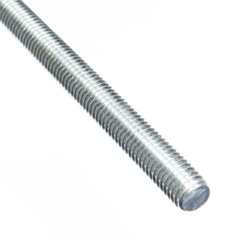 Smiths Ironmongery Zinc Plated Threaded Rod - M8x1m