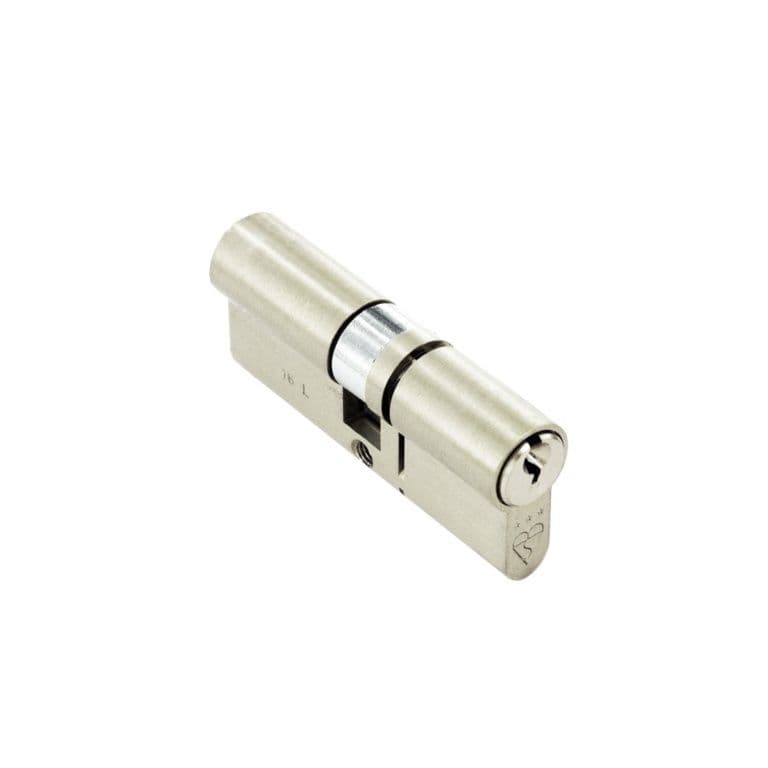 Smiths Locks 3* Star Euro Nickel Cylinder - 45x55