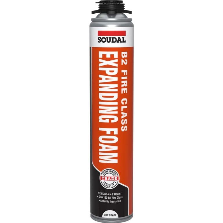 Soudal B2 Fire & Acoustic Expanding Foam - 750ml - GUN GRADE