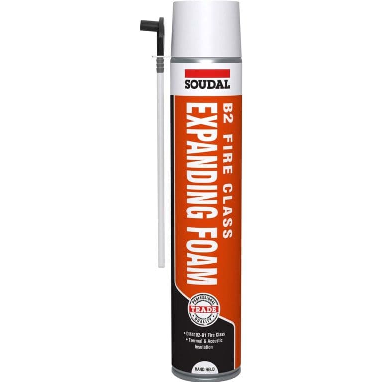 Soudal B2 Fire & Acoustic Expanding Foam - 750ml - HAND HELD