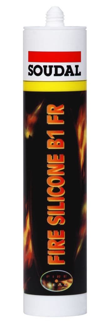 Soudal Fire Silicone B1 - 310ml Cartridge White