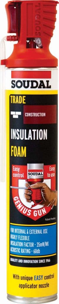 Soudal Genius Gun Insulation Foam - 750ml can
