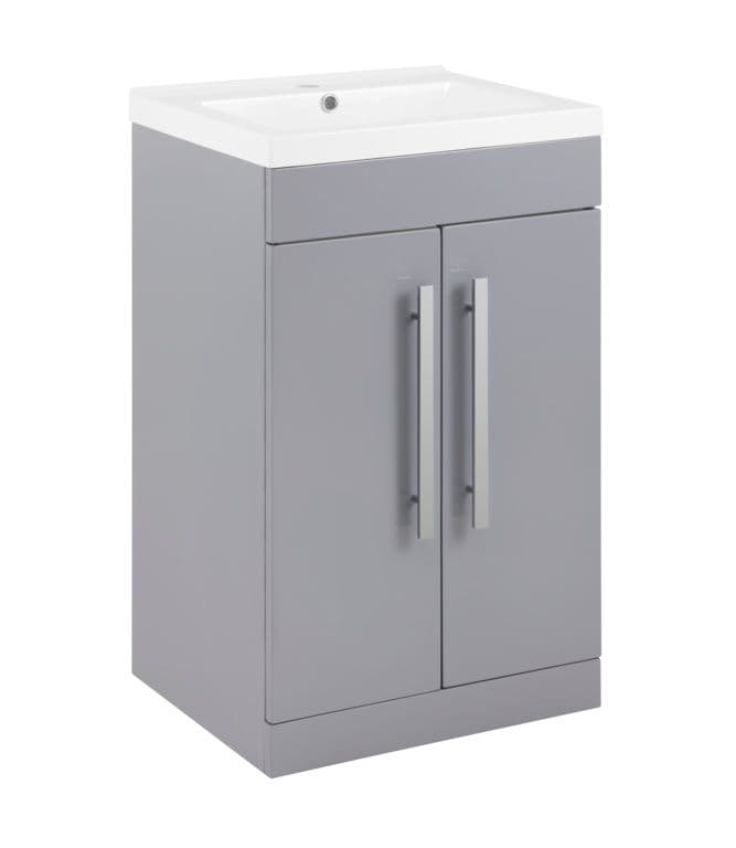 SP Avalon 2 Door Grey Basin Unit - 500mm