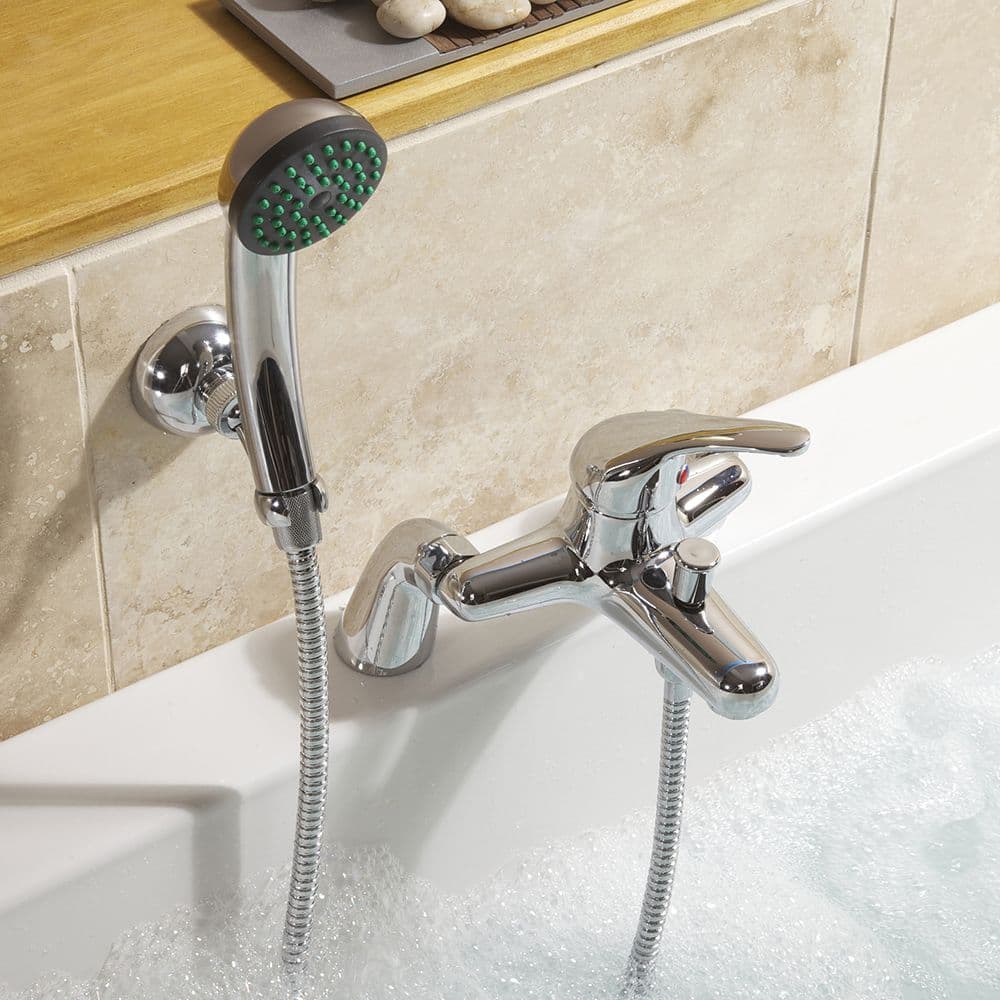 SP Eden Bath Shower Mixer Tap - W: 220mm H: 144mm D: 195mm
