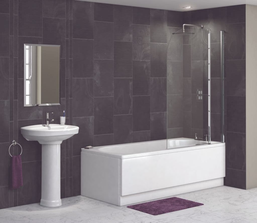 SP Richmond Double Bath Screen - 1000mm