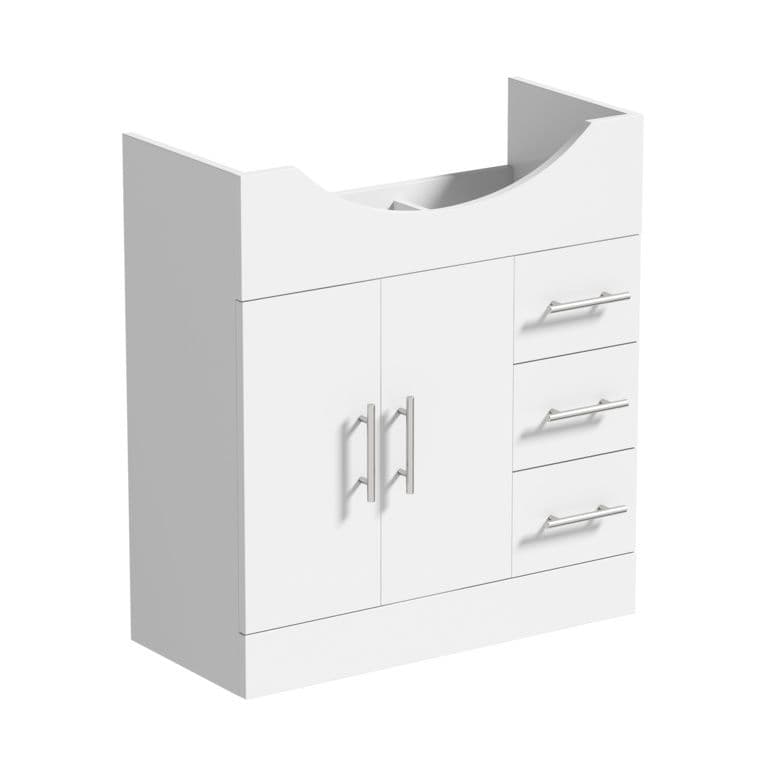 SP Rydal Freestanding White Vanity Unit - W: 720mm x H: 795mm x D: 322mm