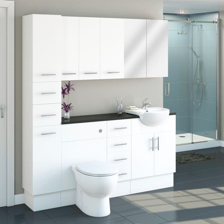 SP Rydal Modular Gloss White Plinth - 2400mm