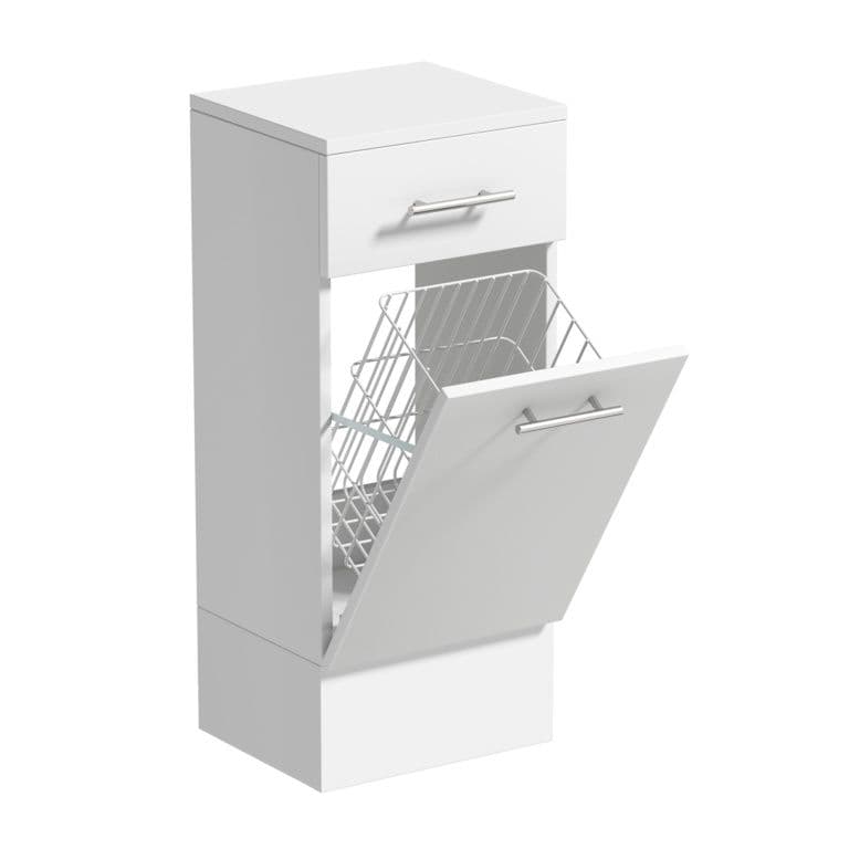 SP Rydal Modular White Storage Cabinet - W: 350mm x H: 810mm x D: 310mm