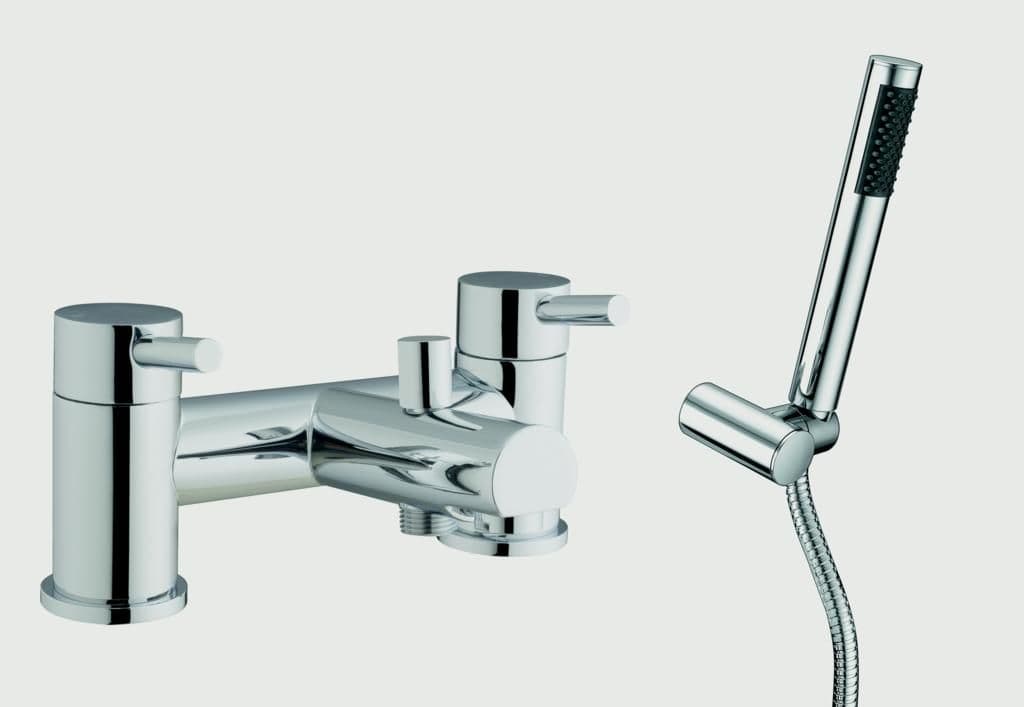 SP Spiral Bath Shower Mixer Tap - W:228mm H: 220mm D: 202mm