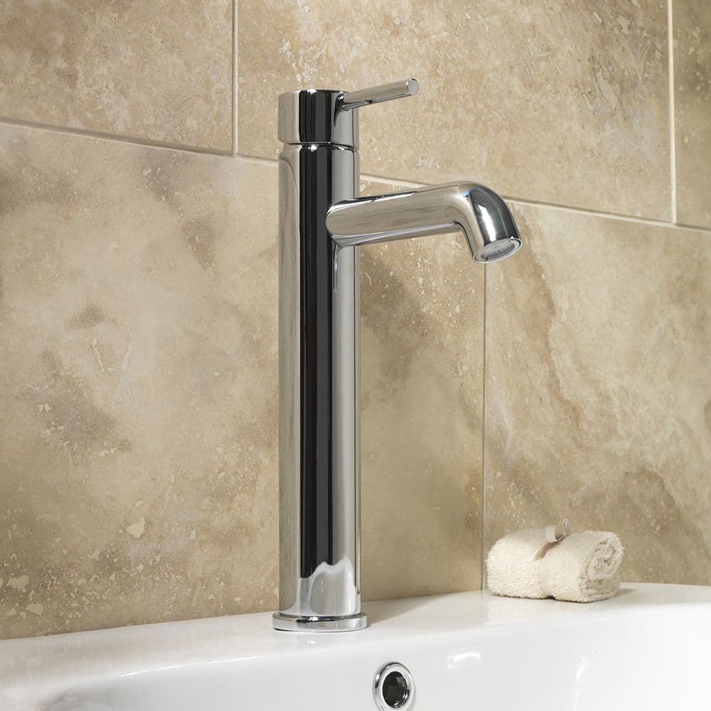 SP Spiral Extended Basin Mixer Tap - W: 56mm H: 320mm D: 176mm