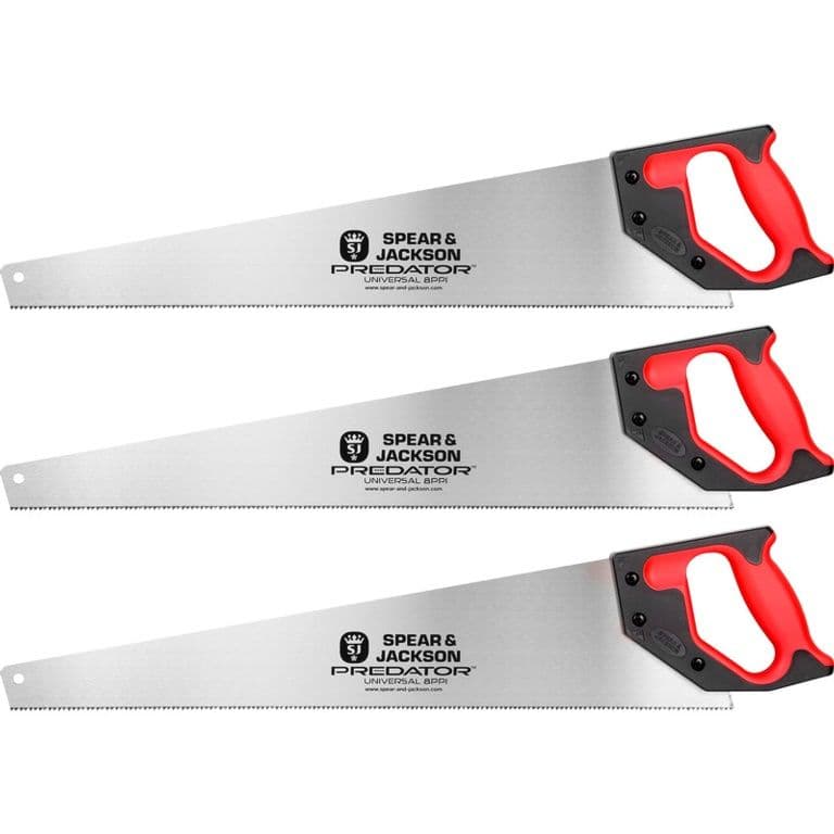 Spear & Jackson Predator Universal Wood Saw - 22" Triple Pack