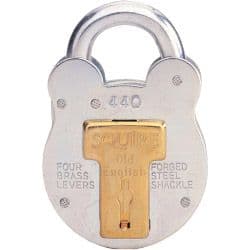 Squire 4-Lever Galvanised Steel - Old English Padlock - 50mm