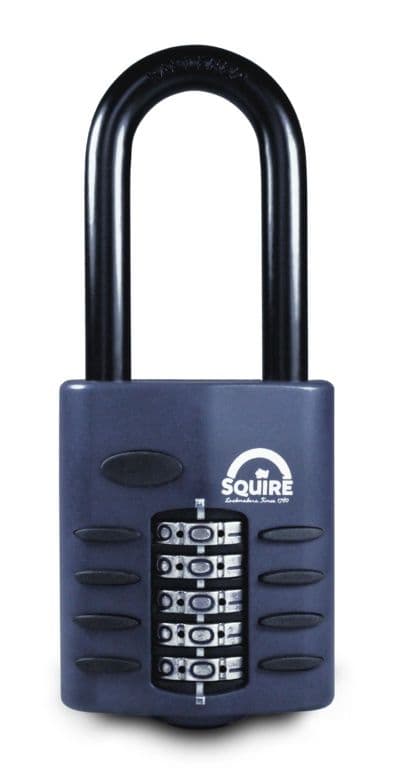 Squire Recodeable Heavy Duty Combination Padlock - Long Shackle - 60mm