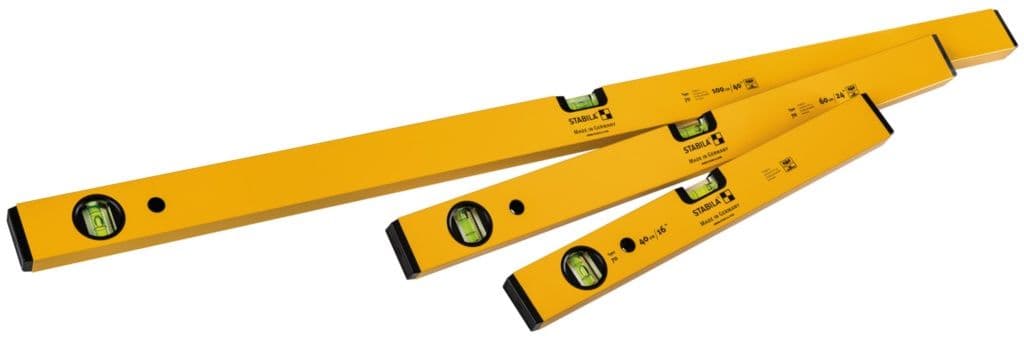Stabila 70s Single Plumb Box Section Level Set - 3 Piece