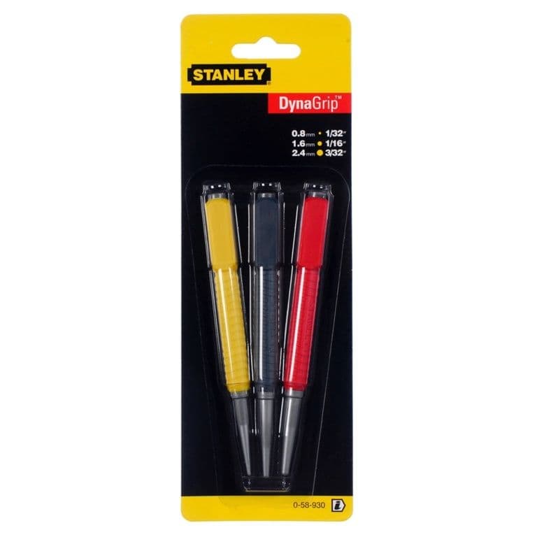 Stanley Dynagrip Nail Set - 3 Piece