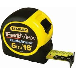 Stanley FatMax Blade Armor Metric/Imperial Tape - Length: 5m (16ft) x Width: 32mm