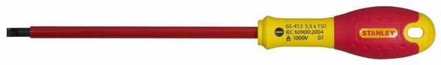 Stanley FatMax Screwdriver Insulated Parallel Packaged - 4mm x 100mm