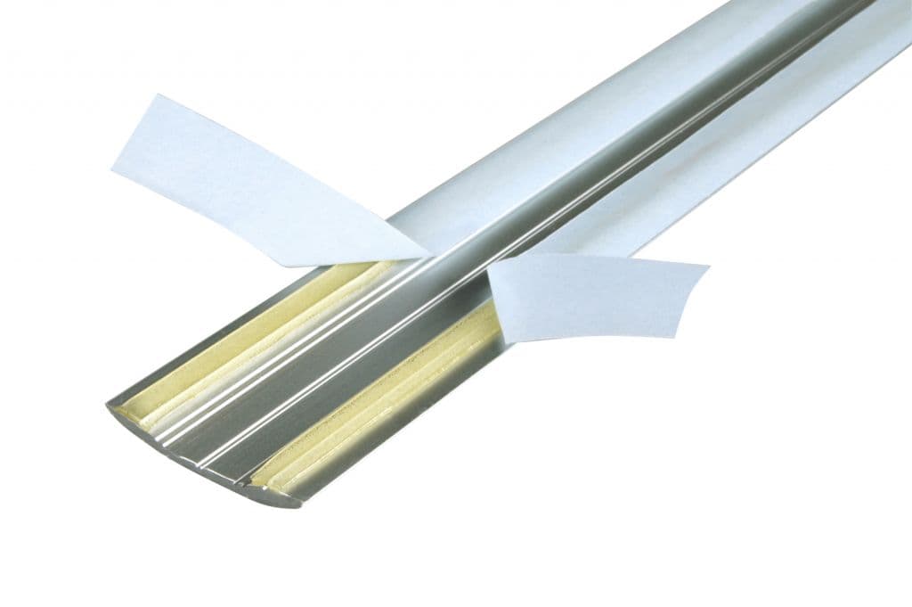 Stikatak Euro Coverstrip Self Adhesive Silver - 90cm