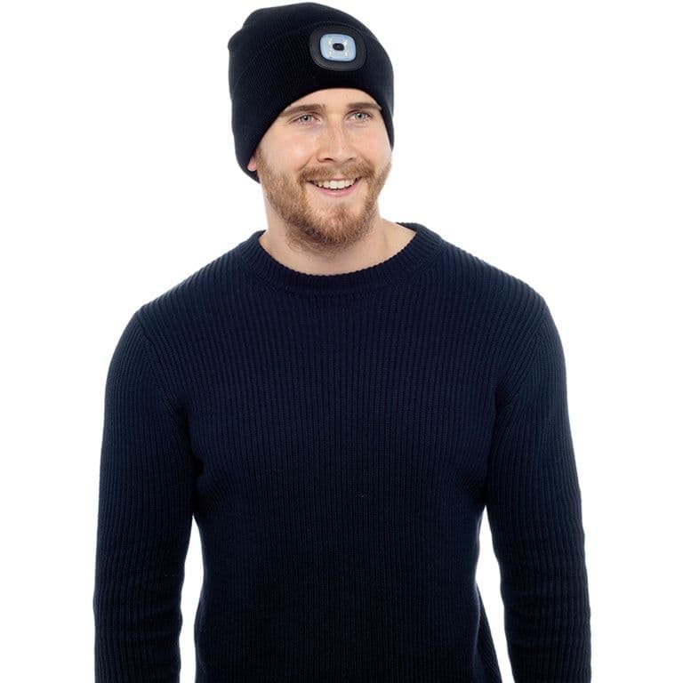 Storm Ridge Adult LED Beanie Hat - Black