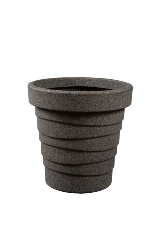 Strata Round Value Trojan Planter - 34cm Ash