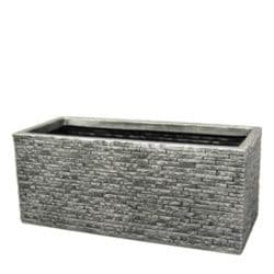Strata Slate Effect Trough - 60cm Pewter