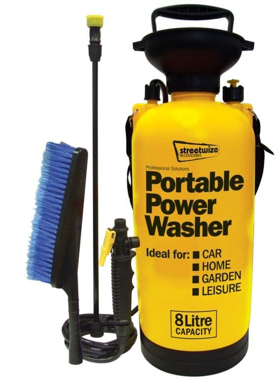 Streetwize Pressure Sprayer With Extra Brush - 8L
