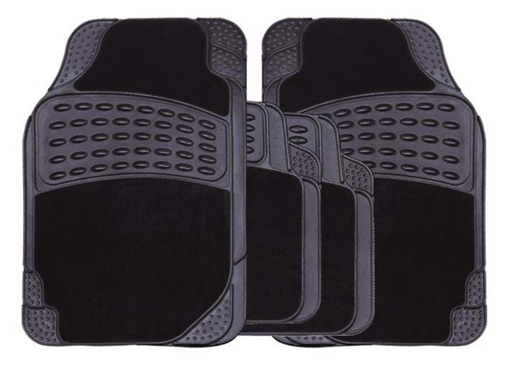 Streetwize Rubber Carpet Mat Set - 4 Piece