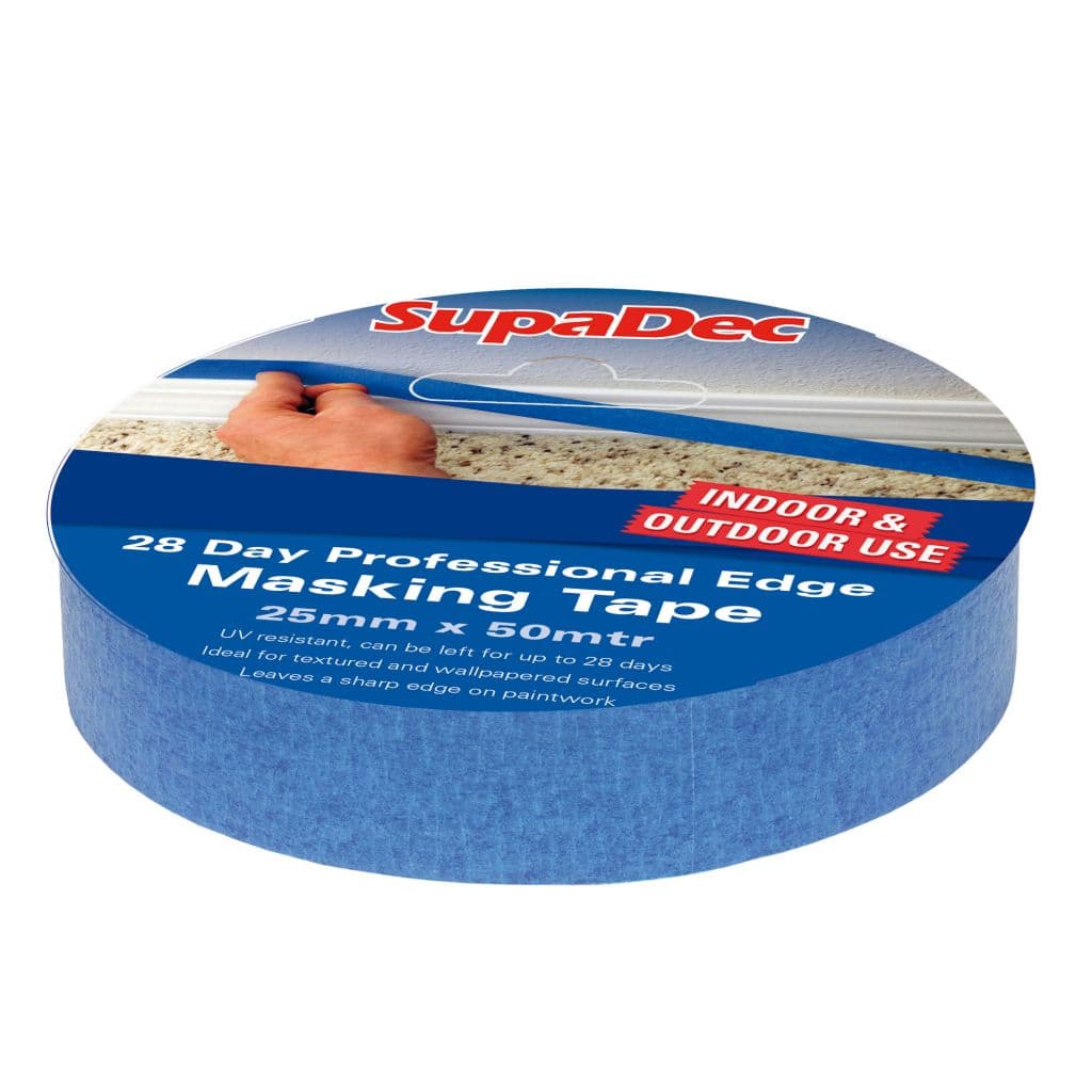 SupaDec 28 Day Professional Edge Masking Tape - 25mm x 50m