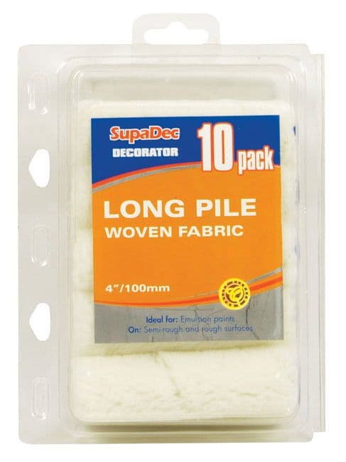 SupaDec Long Pile Mini Roller - Pack of 10