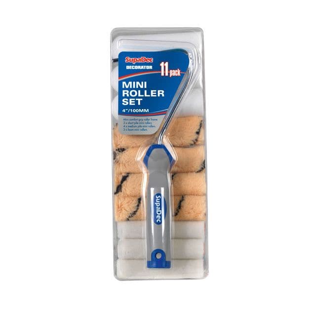 SupaDec Mini Roller Set - 4"/100mm 11 Pack