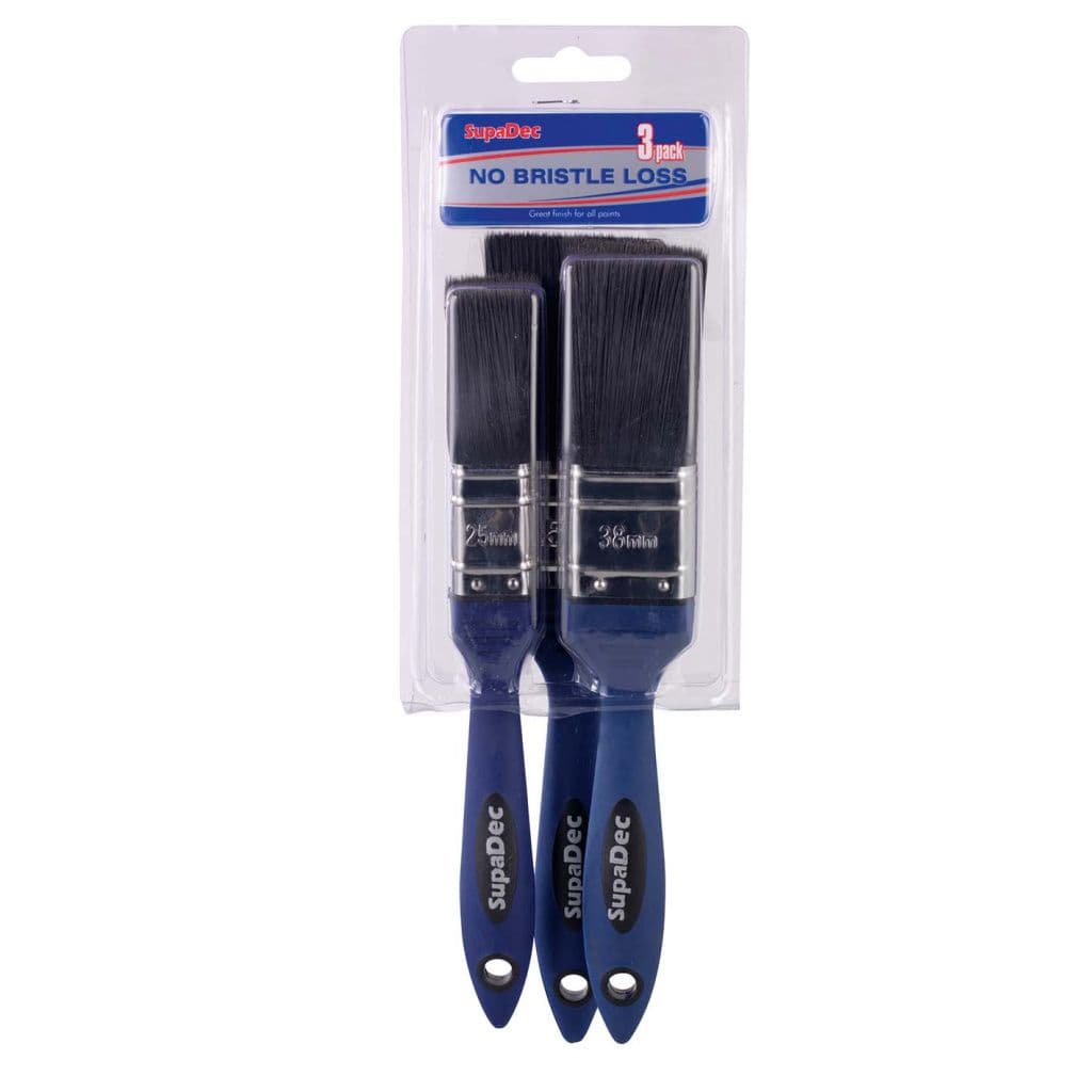 SupaDec No Bristle Loss Brush Set - 3 Piece