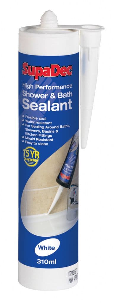 SupaDec Shower & Bath Sealant - 310ml White