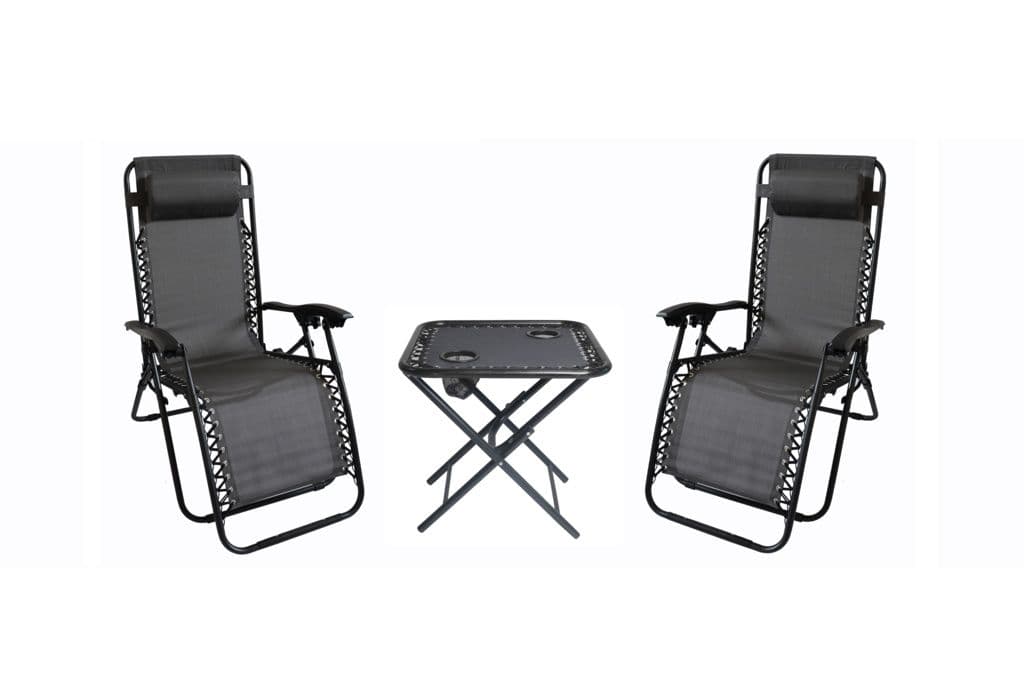 SupaGarden 3 Piece Zero Gravity Chair Set
