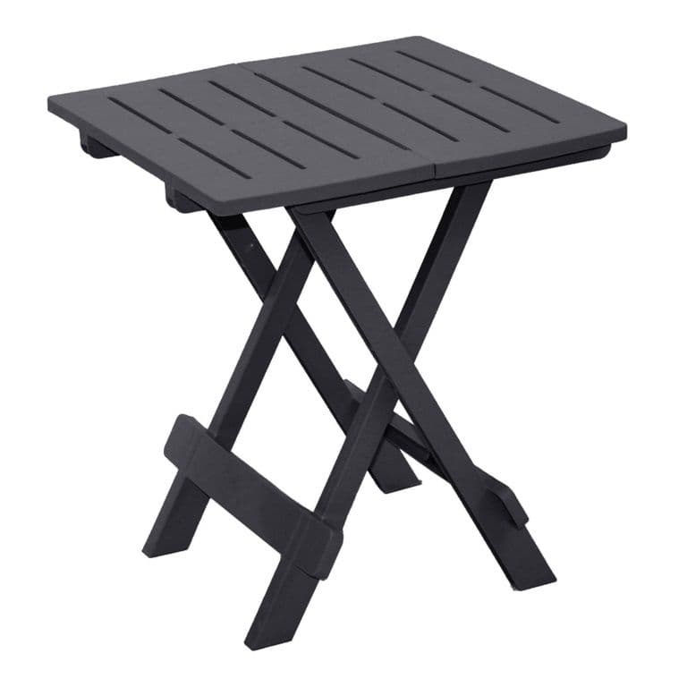 SupaGarden Plastic Folding Camping Table - Anthracite