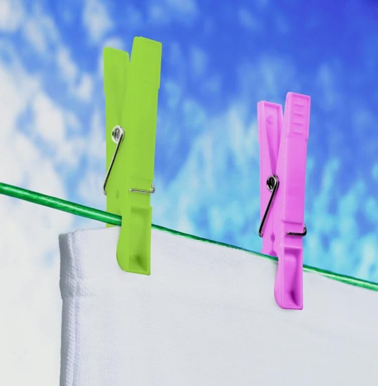 SupaHome Plastic Clothes Pegs - 78mm Pack 0f 24