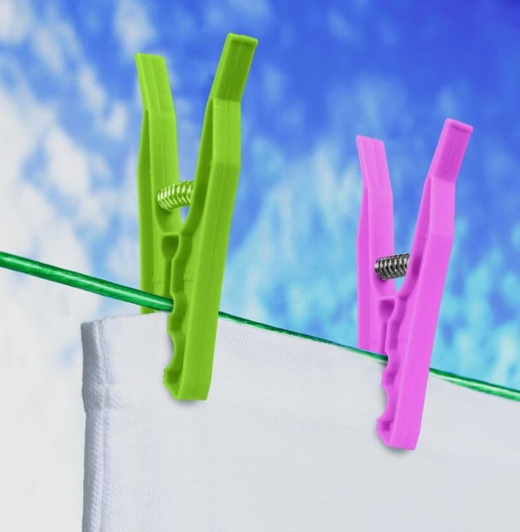 SupaHome Plastic Clothes Pegs - 88mm Pack of 24
