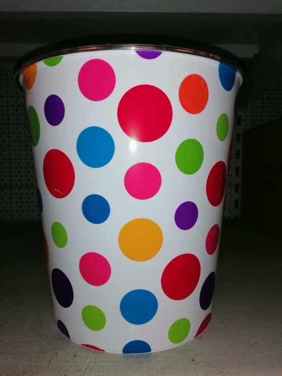SupaHome Waste Bin - Multi Coloured Large Dots