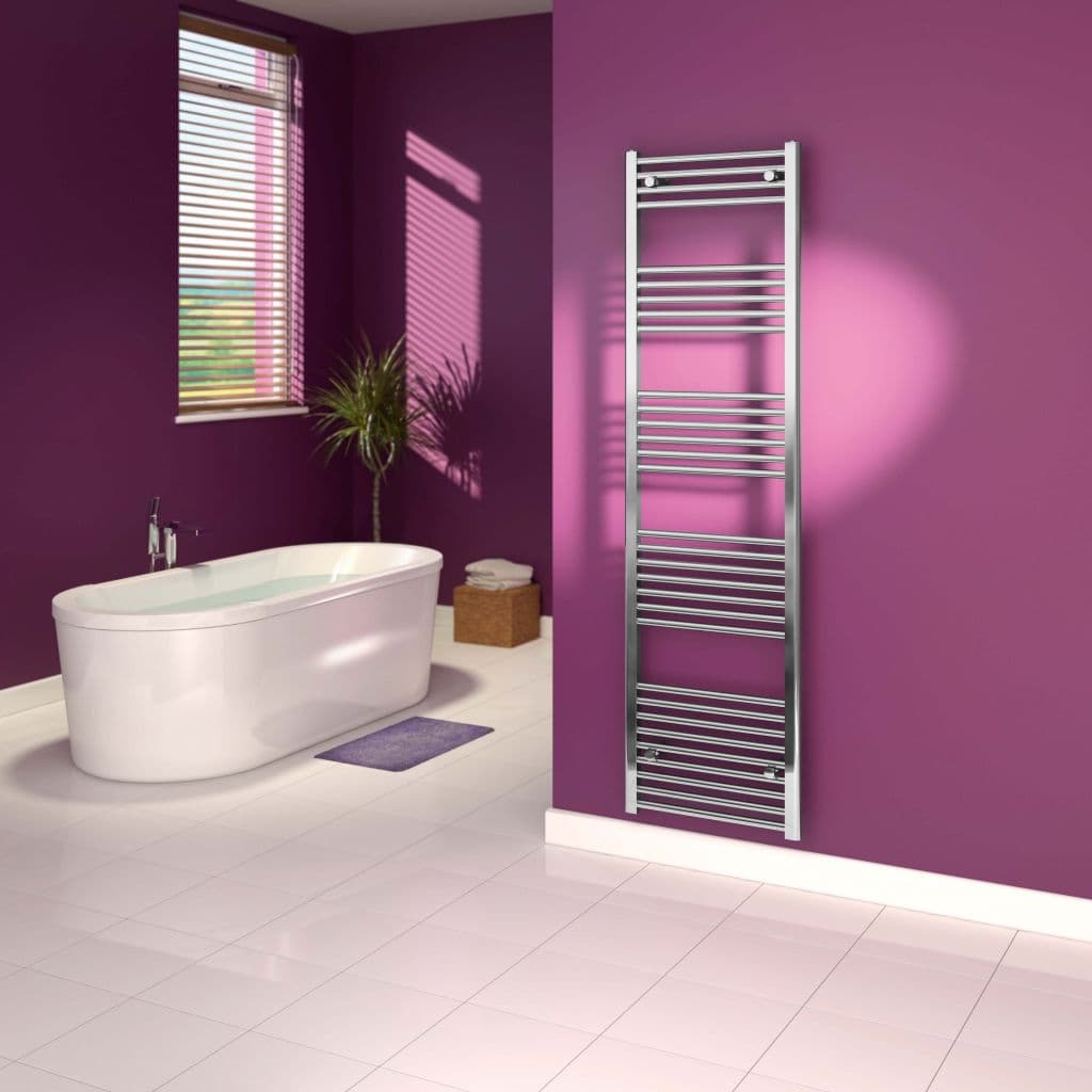 SupaPlumb Chrome Straight Towel Rail - 500 x 1800mm