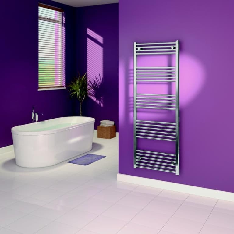 SupaPlumb Chrome Straight Towel Rail - 600 x 1500mm
